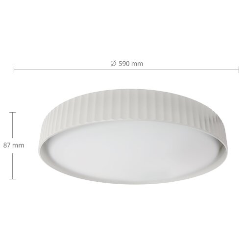  Brilagi - prigu&amp;scaron;iva LED plafonska svetiljka LUCIA LED/60W/230V prečnik 59 cm bela + daljinski upravljač Slike