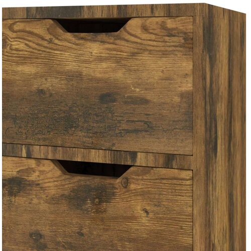 VidaXL Komoda boja dimljenog hrasta 90 x 30 x 72 cm od iverice Slike