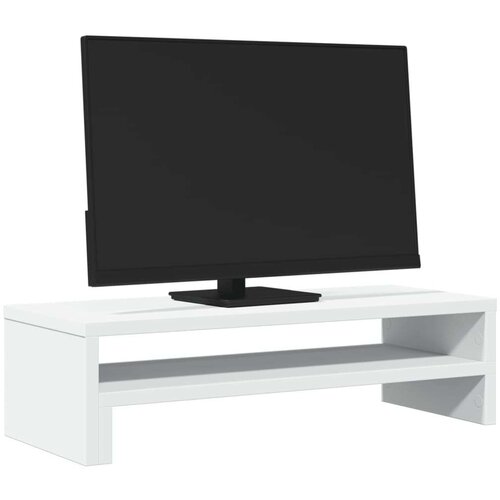 VidaXL Stalak za monitor bijeli 54 x 22 x 15 cm od konstruiranog drva Slike