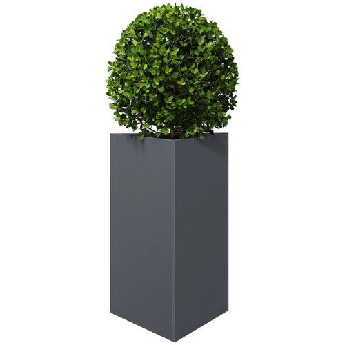  Vrtne sadilice 2 kom antracit trokutaste 50x43x75 cm čelične Slike