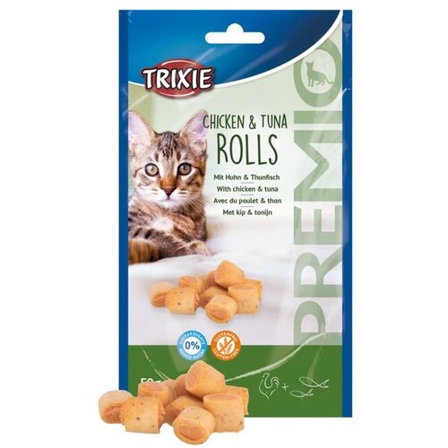 Trixie premio rolls with chicken & tuna 50g Slike