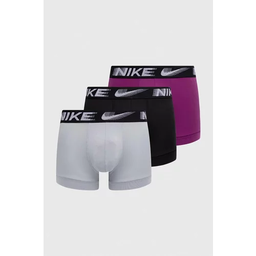 Nike Boksarice 3-pack moški, siva barva