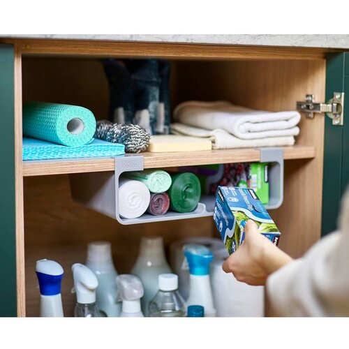 Joseph Joseph Sivi plastičan viseći držač za folije i papirnate ručnike CupboardStore &amp;ndash; Slike