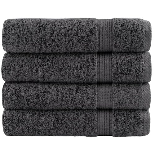 VidaXL Premium brisače 4 kosi antracit 70x140 cm 600 g/m2 100 % bombaž Slike