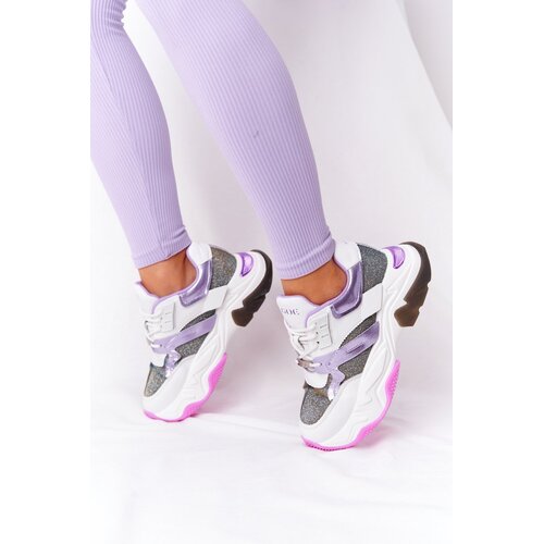 Kesi Sport Shoes On A Chunky Sole GOE HH2N4038 White-Violet Slike