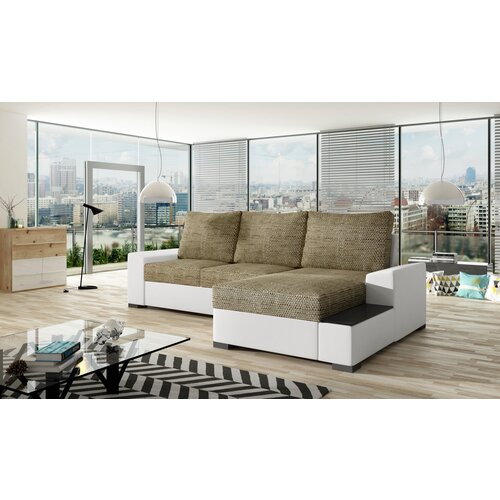 ELTAP Kutna garnitura Negro s drvenom policom-Desna-Berlin 03, Soft 17 Slike