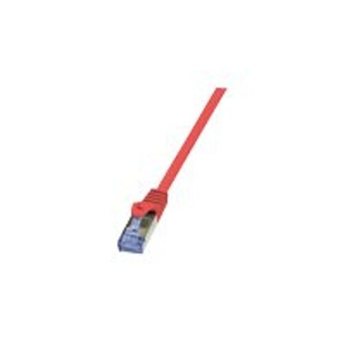 Logilink 0.25m Cat.6A 10G S/FTP kabel za omrežno povezovanje Rdeča 0,25 m Cat6a S/FTP (S-STP) Slike