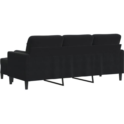  Trosjed s tabureom crni 180 cm bar&amp;scaron;unasti Slike
