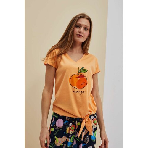 Marisse Women&amp;#039;s T-Shirt L-Ts-4059 Peach Slike