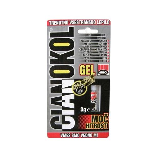Mitol Univerzalno sekundno lepilo Cianokol gel (3 g) Cene