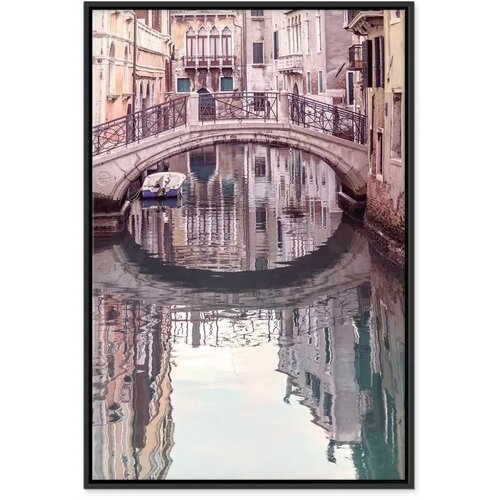  Slika - Noon in Venice (1 Part) Vertical 80x120 U crnom drvenom okviru Slike