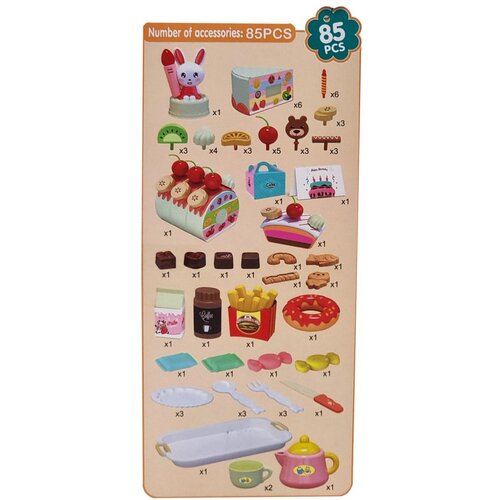Woopie slastičarna rezanje rođendanske torte + set za čaj 85 kom. Slike