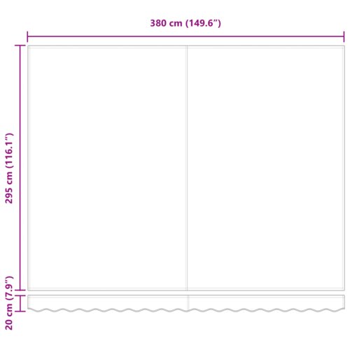 vidaXL Avtomatska retraktibilna tenda bela 400x350 cm, Tenda nadomestno blago za okvir 4x3.5 m bela Cene