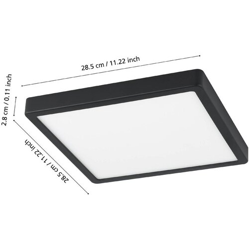 Eglo connect.z LED stropna svjetiljka FUEVA-Z (19,5 W, D x &amp;Scaron; x V: 28,5 x 28,5 x 2,8 cm) Slike