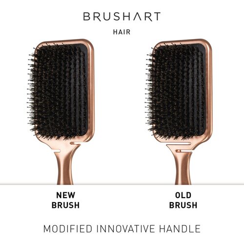 BrushArt Hair Boar bristle paddle hairbrush krtača za lase s &amp;scaron;četinami divjega pra&amp;scaron;iča Slike