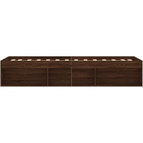 Za krevet smeđi hrast 75 x 190 cm mali za jednu osobu Slike