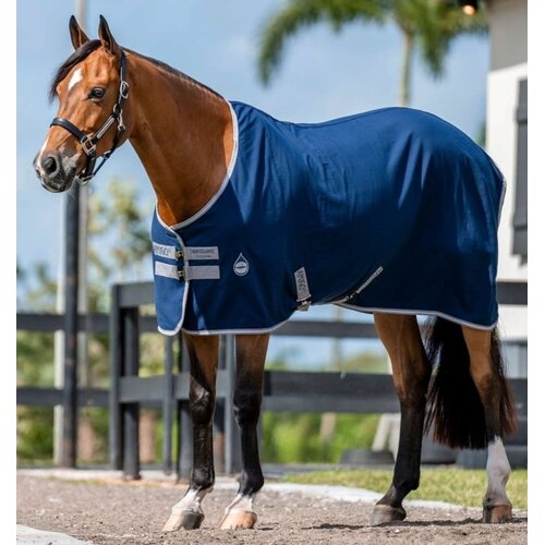 Horseware Ireland Pregrinjalo Amigo Stable Sheet, Navy/Titanium Grey &amp;amp; Silver, 145 cm - 1 k. Slike