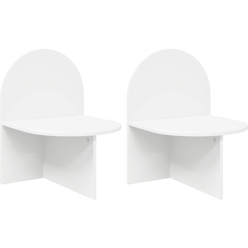  Noćni ormarić 2 pcs Bijela 48 x 49 x 65 cm Konstrukcijsko drvo Cene