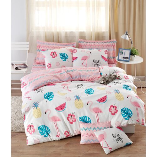 Aberto Design Set Dvokrevetna posteljina Kokteyl, 200x220cm, Pink Slike