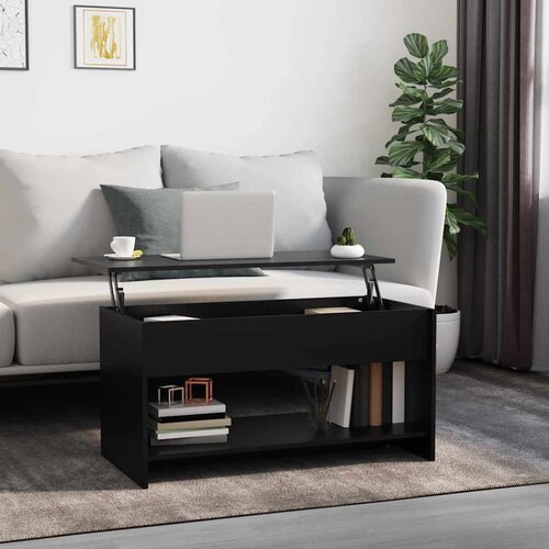  Stolić za kavu crni 102 x 50 x 52,5 cm od konstruiranog drva Cene