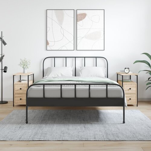 VidaXL Nočna omarica 2 kosa sonoma hrast 30x60x60 cm inženirski les Slike