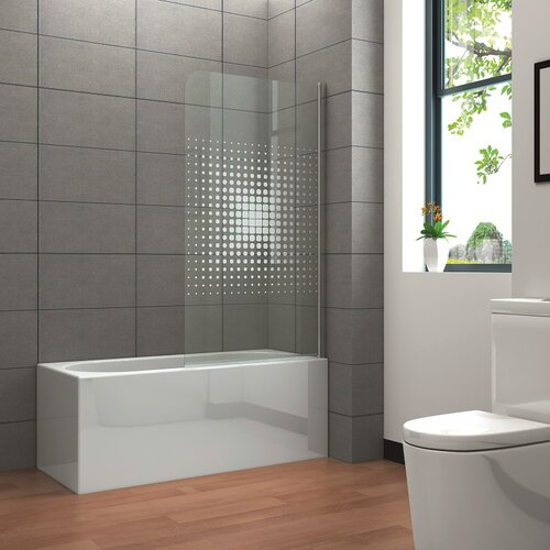 Corniche pregrada za kadu Cube (1-dij., 80 x 140 cm, Bijele boje) Cijene