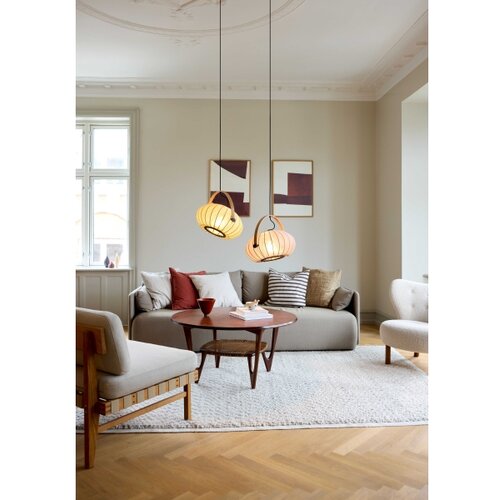 Halo Design 746361 - Visilica na sajli DC, 1xE27/40W/230V, prečnik 40 cm, zelena/hrast Slike