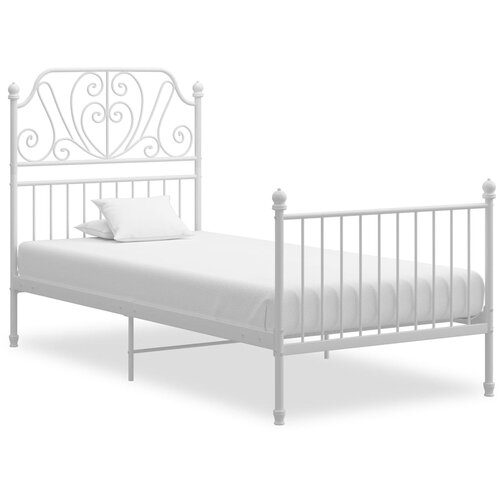 vidaXL Okvir za krevet bijeli metalni 90 x 200 cm Cene