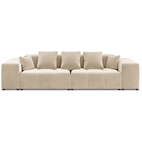 Cosmopolitan Design Bež baršunasta sofa 320 cm Rome Velvet -