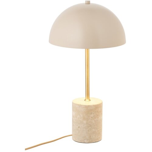 House Nordic Bež namizna svetilka s kovinskim senčilom (vi&amp;scaron;ina 45 cm) Sheffield &amp;ndash; Slike