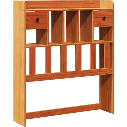 Maison Chic posteljno vzglavje - vzglavna omarica - nočna omarica s predelki vo&amp;scaron;čeno rjavo 90 cm trdna borovina, (21712642) Slike