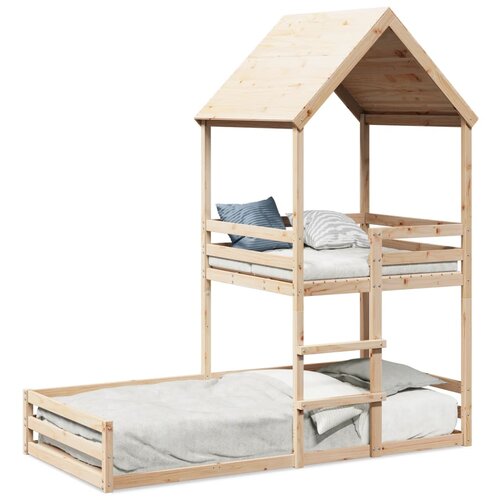 VidaXL Pograd s streho 90x190 cm trdna borovina Slike