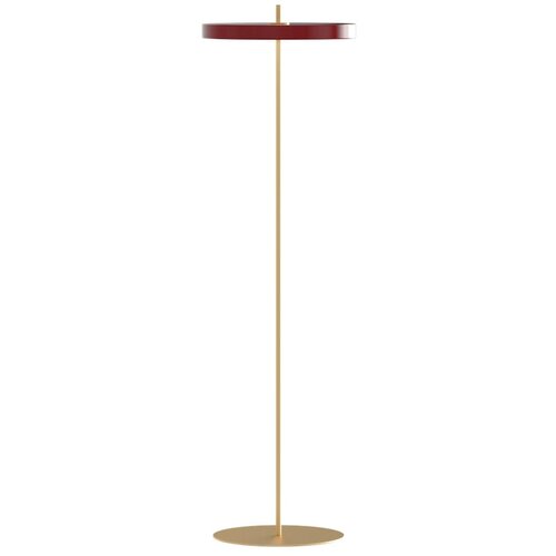 UMAGE Rdeča LED zatemnitvena stoječa svetilka s kovinskim senčnikom (višina 151 cm) Asteria Floor – Cene