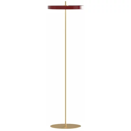 UMAGE Rdeča LED zatemnitvena stoječa svetilka s kovinskim senčnikom (višina 151 cm) Asteria Floor –