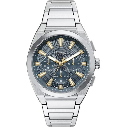 Fossil Analogni sat &amp;#039;EVERETT&amp;#039; srebro Slike