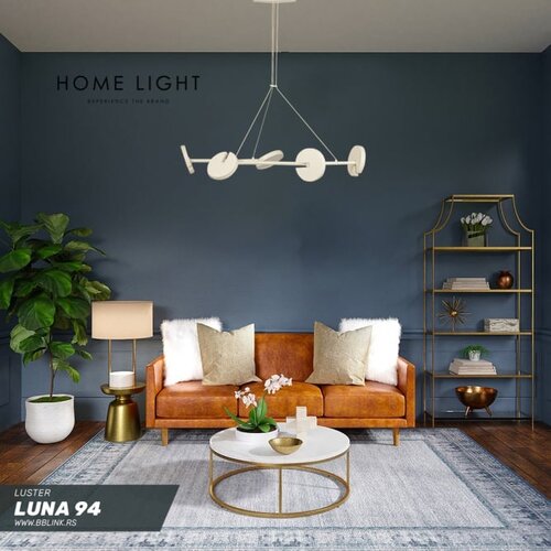 Luna 94 visilica 52W 3200K bela Cene