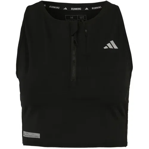 Adidas Športni top siva / črna