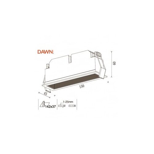 Dawn led svetiljka FFL05 13W 3000K bela Cene