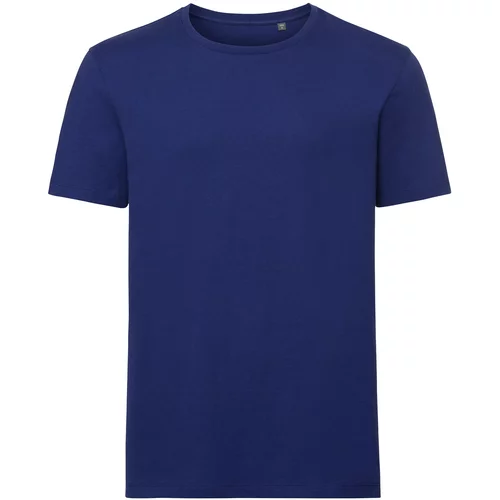 RUSSELL Niebieska koszulka męska Pure Organic
