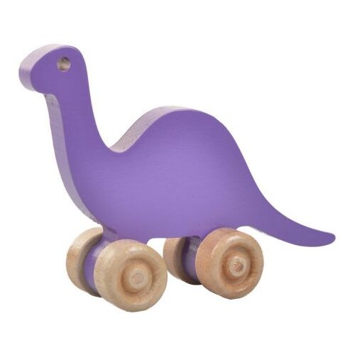 Woody Fashion drvena igračka dinosaur purple Slike