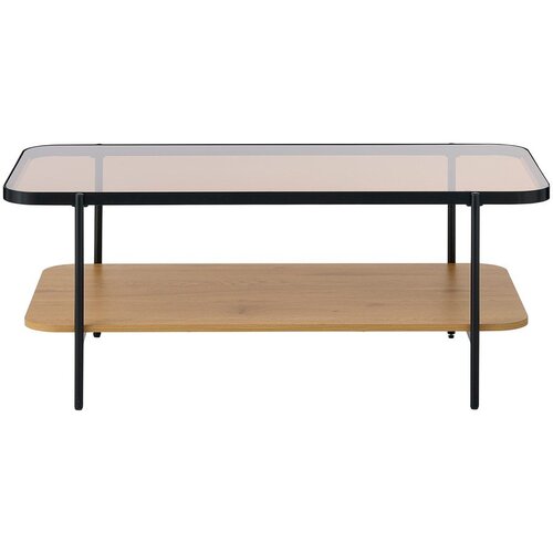 Unique Furniture Stolić za kavu sa staklenom pločom stola u prirodnoj boji 60x120 cm Hassel &amp;ndash; Slike