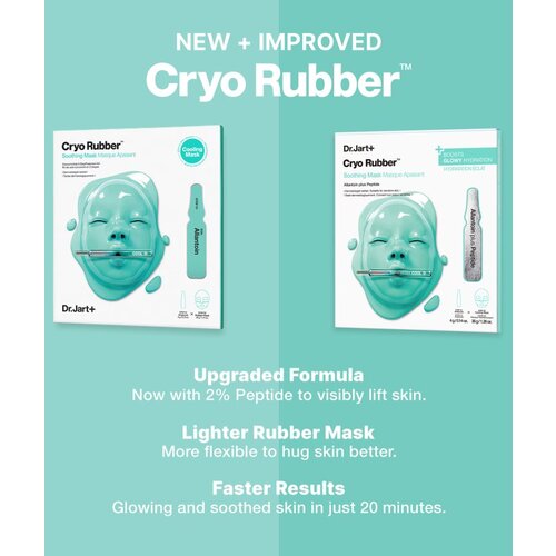 Dr.Jart+ Cryo Rubber&amp;trade; Soothing Mask intenzivna hidrogelna maska s pomirjajočim učinkom 40 g Slike