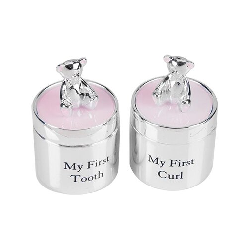 Widdop & Co. kutijica - bambino, first tooth & curl set, pink Cene
