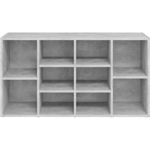  Klupa za cipele boja betona 103x30x55 cm konstruirano drvo Slike