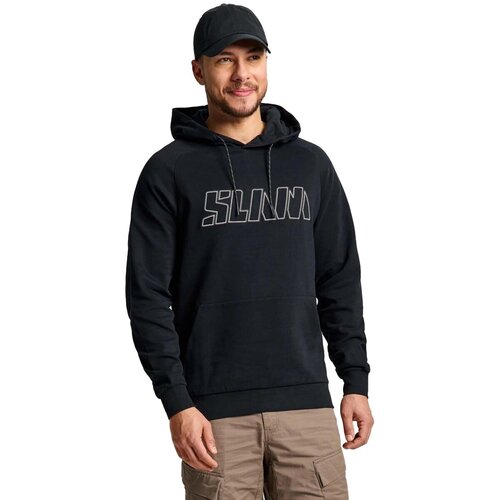 Slam Flis Logo Hoodie Črna Cene