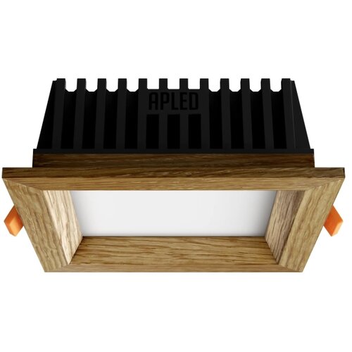  APLED - LED ugradna SQUARE WOODLINE LED/6W/230V 3000K 12x12 cm masivni hrast Slike