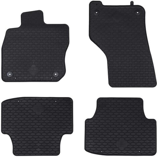  Auto tepih 4 pcs Crna prikladno za VW GOLF VIII Variant 2020- Slike
