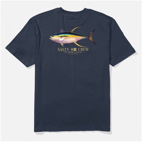 Salty Crew Majice s kratkimi rokavi Ahi classic tee Modra Slike