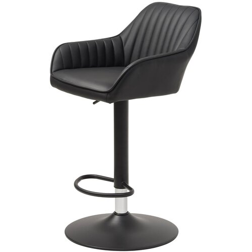 Unique Furniture Crna barska stolica podesive visine od umjetne kože Brooks – Cijene