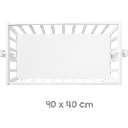 Roba Bela zibelka na kole&amp;scaron;čkih 40x90 cm &amp;ndash; Slike